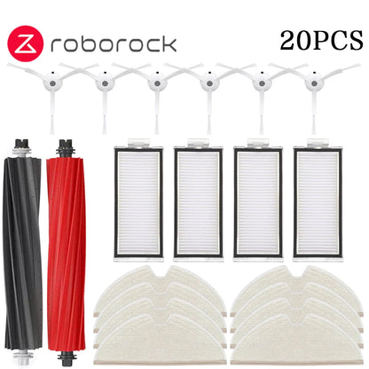 Roborock Q8 Max, Q5 Pro Replacement Parts – Main Brush, Side Brush, HEPA Filter, Mop & Dust Bag Accessories