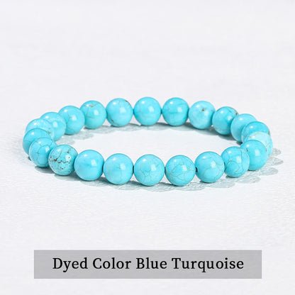 Natural Stone Beaded Bracelet - Obsidian, Fluorite & Quartz Healing Stretch Jewelry for Men & Women