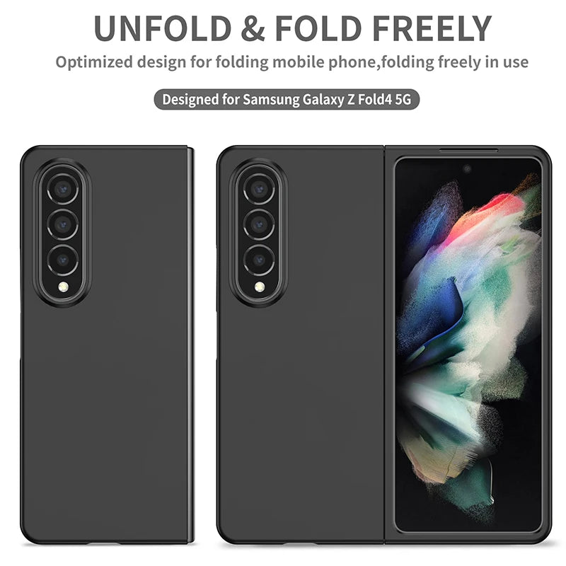 Samsung Z Fold 5/4/3/2/1 Case — Anti-Fingerprint Shockproof Full Protection Cover in Black, Green, Purple
