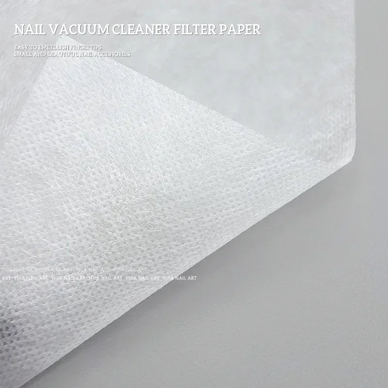 Nail Vacuum Filter Paper - Ultra-Thin Non-Woven Cotton Dust Collector Filters for Nail Dust Cleaners