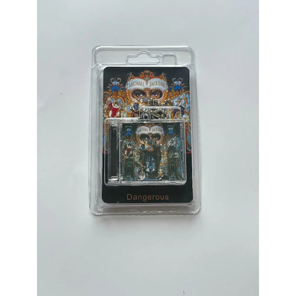 Michael Jackson Mini CD Album Keychain - NFC Acrylic Charm with High-Definition Design & Gift Packaging