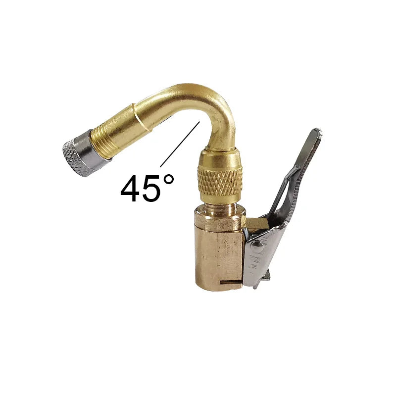 Valve Core Nozzle Extension Rod Set for Tire Inflation - 45°/90°/135° Tubes for Bicycles, Motorcycles, Automobiles and Motorboats