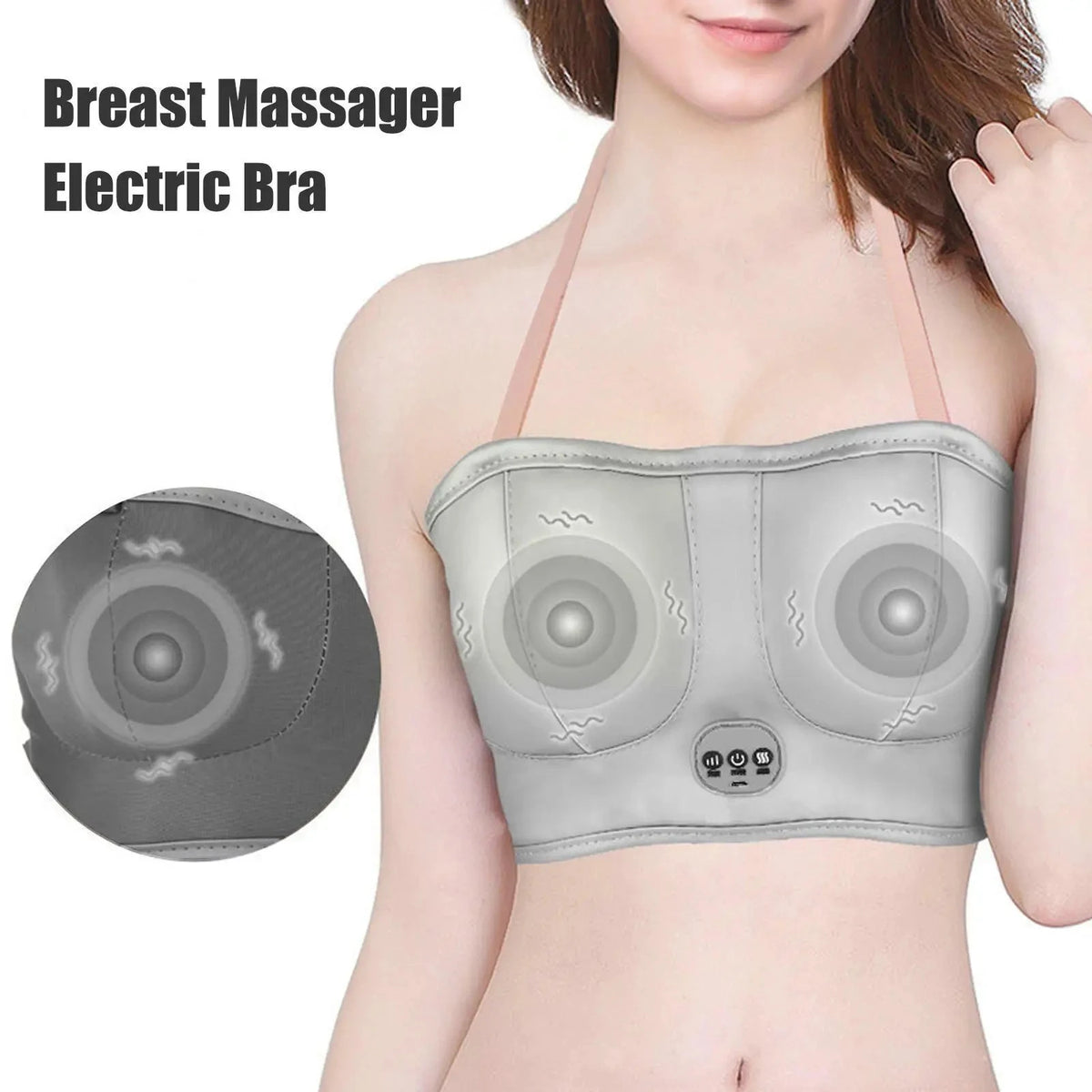 Women's Chest Massage Tool - Rechargeable Type-C Electric Massage Device for Personal Care