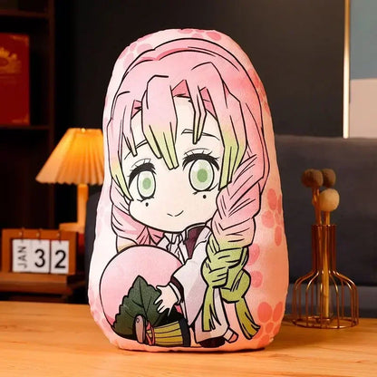 Demon Slayer Kimetsu no Yaiba Plush Cushion – Anime Dakimakura Pillow Tanjiro Nezuko Zenitsu Inosuke Kawaii Doll