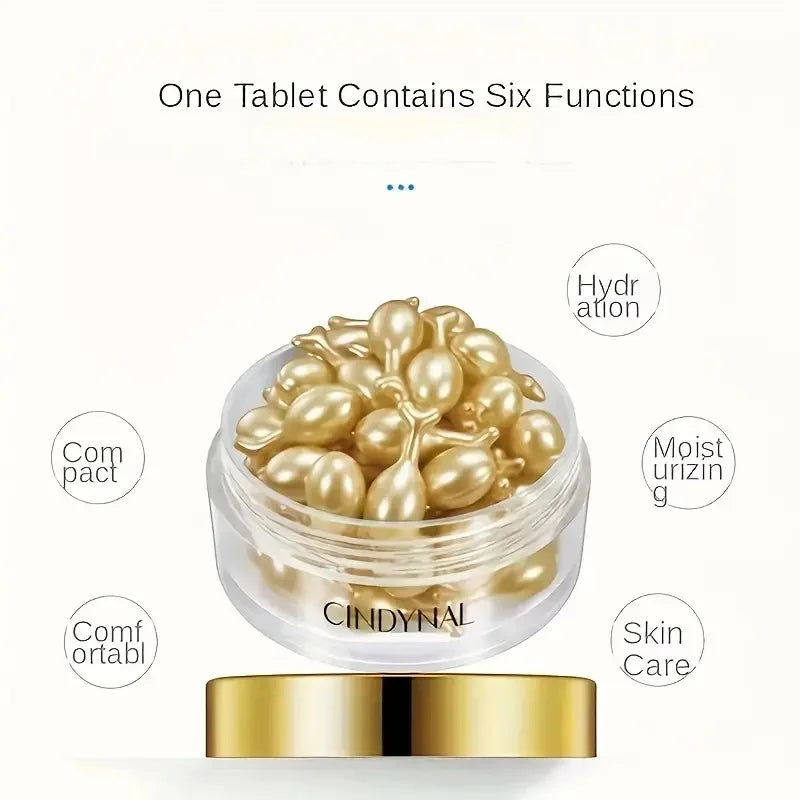Placenta & Hyaluronic Acid Essence Capsules - Deep Hydration and Nourishing Facial & Neck Skincare for Smooth, Radiant-Looking Skin