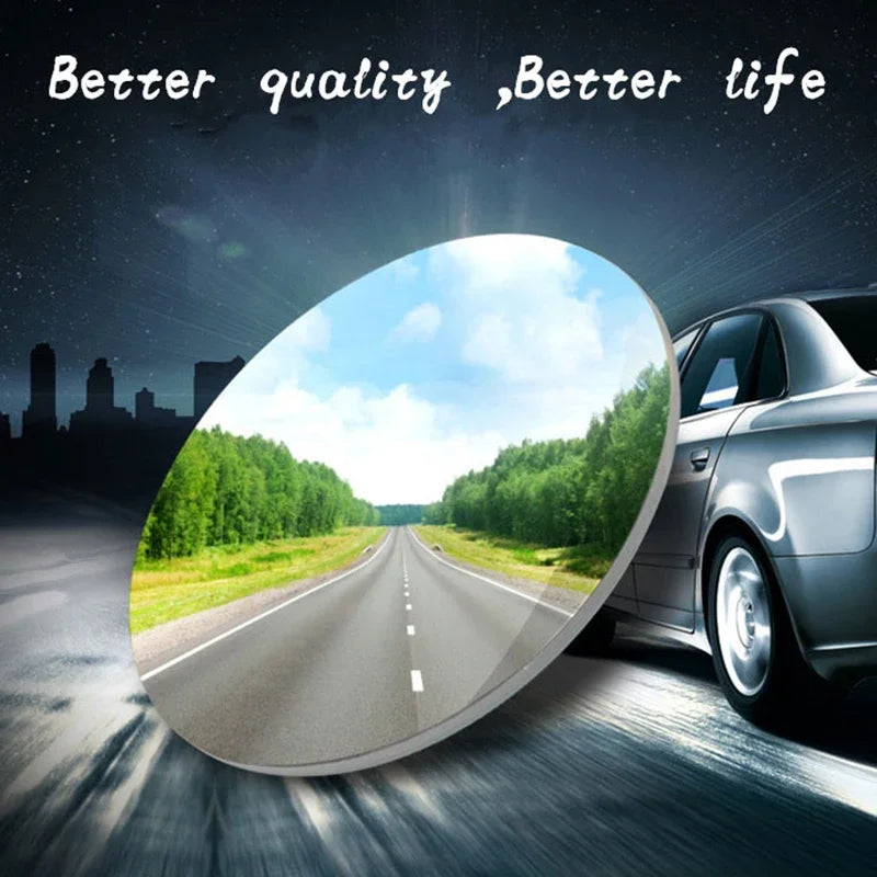 2PC 360° HD Frameless Blind Spot Mirrors – Ultrathin Wide-Angle Convex Rear View Car Accessories