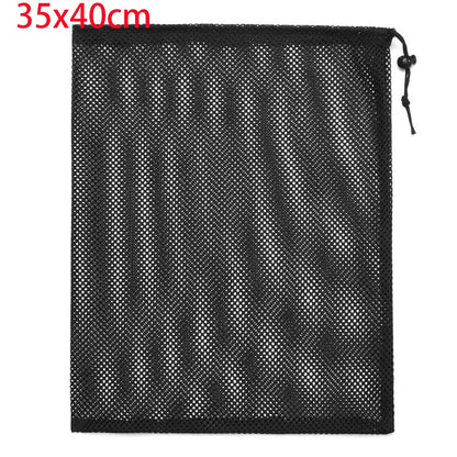 Durable Nylon Mesh Drawstring Bag – Multi-Purpose Outdoor Travel Storage Pouch for Camping Gear