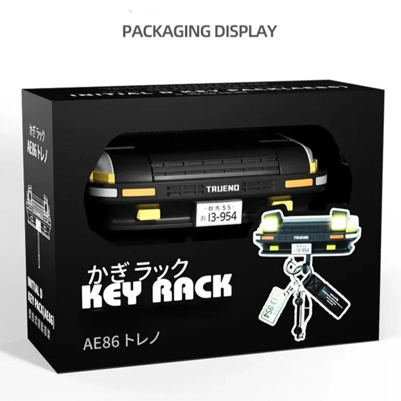 AE86 Car Headlight Wall Key Holder - Wall-Mounted Key Hanger Hook for Car Enthusiasts & Unique Gifts