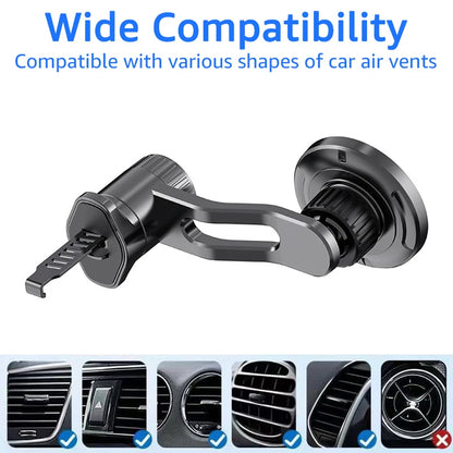 Untoom Magnetic Car Phone Holder for MagSafe – Strong Magnet Air Vent Mount for iPhone 15/14/13 Series & Xiaomi