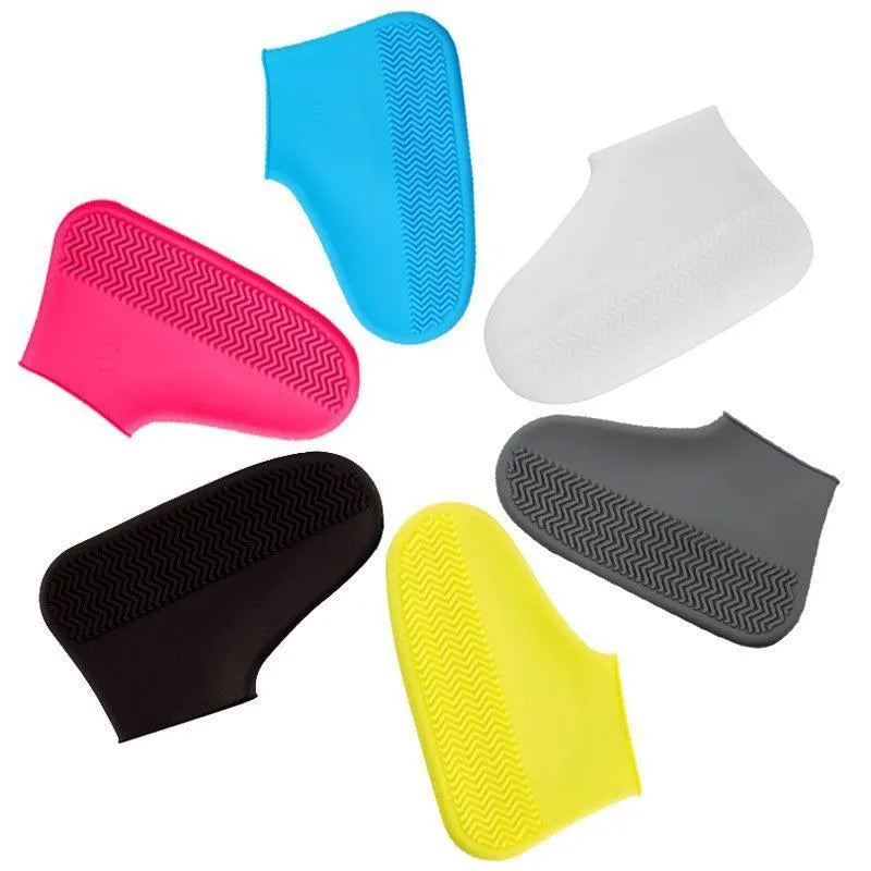 Waterproof Silicone Shoe Covers – Non Slip Reusable Overshoes for Rainy Days, Boot Protectors in S/M/L