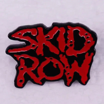 Rock Band Logo Enamel Pin — Music Album Badge, Pop Band Brooch Jewelry Gift & Clothing Accessory for Fans