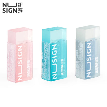 NUSIGN 2B Soft Rubber Pencil Eraser – Art Sketching, Exam & Writing Correction Eraser for Students & School Stationery Supplies