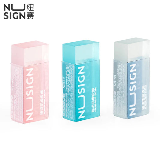 NUSIGN 2B Soft Rubber Pencil Eraser – Art Sketching, Exam & Writing Correction Eraser for Students & School Stationery Supplies