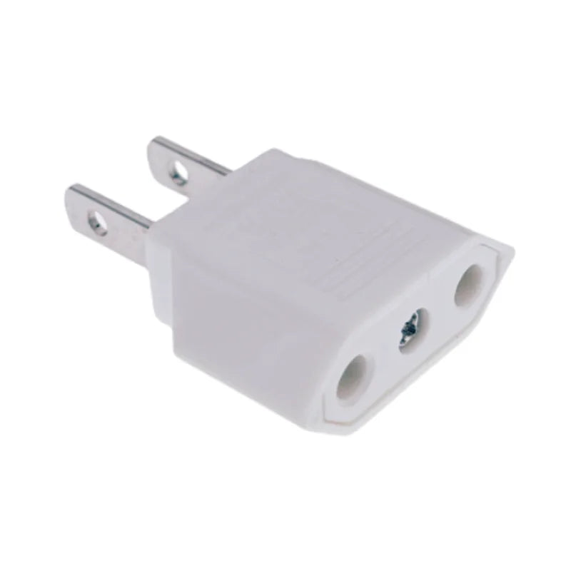 Mini Power Plug Adapter - Converts CN, UK, EU to US, AU - Suitable for America, Russia, Australia, Korea Travel - 4.0mm/4.8mm, 6A 125V