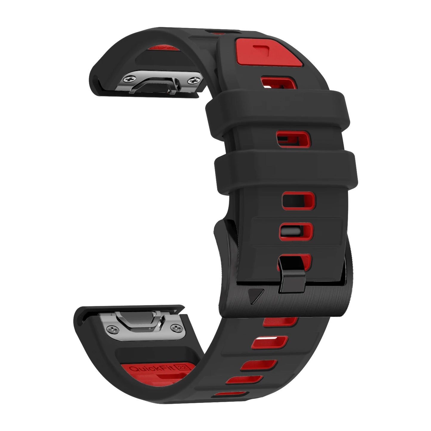 Fenix7 QuickFit Silicone Watch Strap 22mm–26mm – Replacement Band for Garmin Fenix 5/5X/6/6X/7/7X/8, Epix Pro, Enduro 2/3