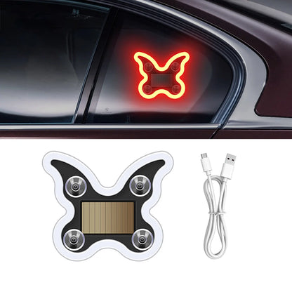 Heart-Shaped Solar Car Ambient Light - Dynamic Gradient RGB LED Interior Decoration Accessory