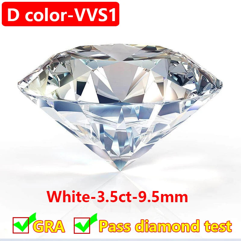Lab-Grown Moissanite Loose Stone D Color - Premium 0.1ct–30ct Loose Gemstone for Jewelry Making
