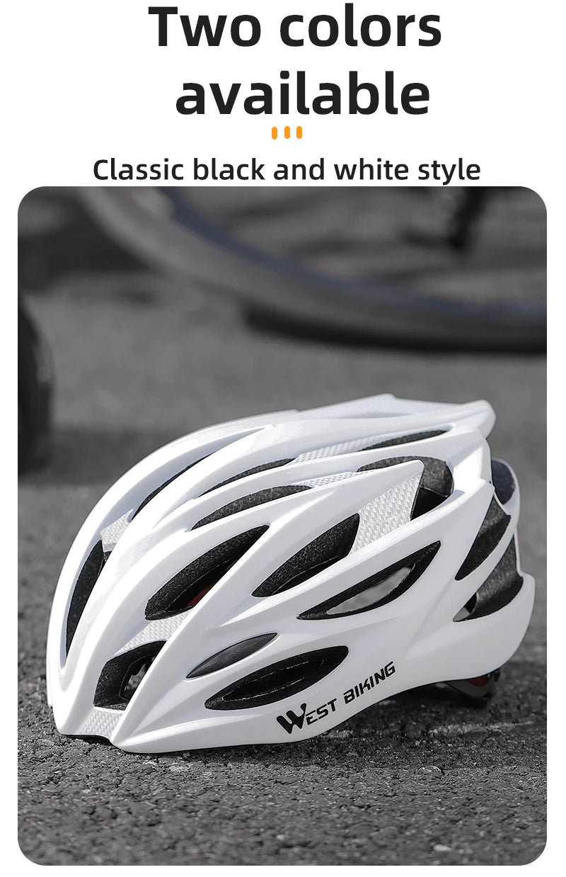 WEST BIKING Ultralight Cycling Helmet - Integrated Molding MTB & Road Bike Helmet for Men & Women