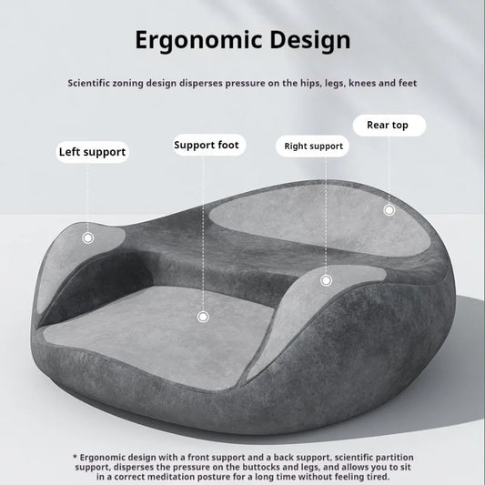 Large Floor Cushion for Women – Comfortable Meditation & Yoga Seat Pillow for Adults