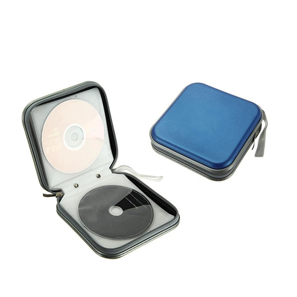 80/40-Piece CD DVD Storage Organizer - Large Capacity Zipper Disc Wallet Case for CD, DVD & VCD Collections
