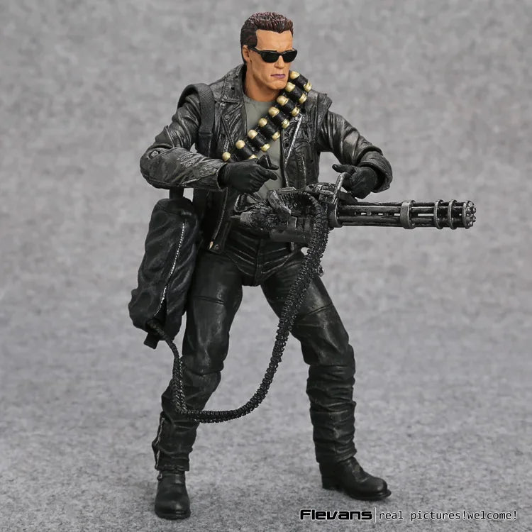 NECA Terminator 2 T-800 Arnold Schwarzenegger PVC Action Figure - 7" 18cm Collectible Model Toy