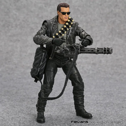NECA Terminator 2 T-800 Arnold Schwarzenegger PVC Action Figure - 7" 18cm Collectible Model Toy