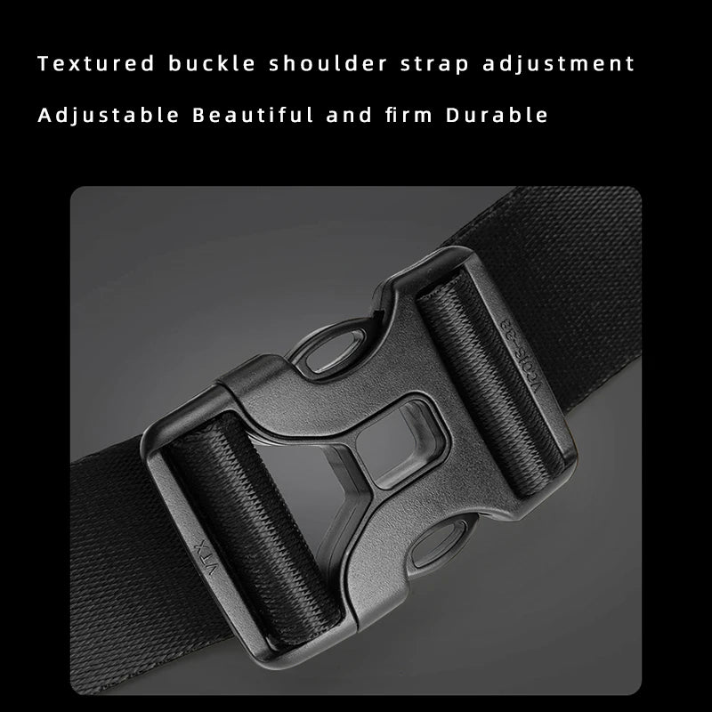 FENRUIEN Men's Waterproof USB Crossbody Bag – Multifunctional Oxford Shoulder Sling Messenger Pack for Short Travel