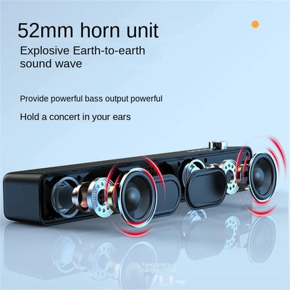 Original Bluetooth Soundbar Subwoofer - Wireless TV & Computer Speaker for Home Theater Music