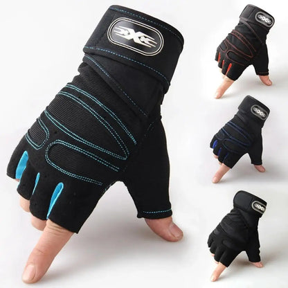 Gym Gloves - Shockproof Weightlifting & Fitness Gloves with Wrist Support for Men and Women
