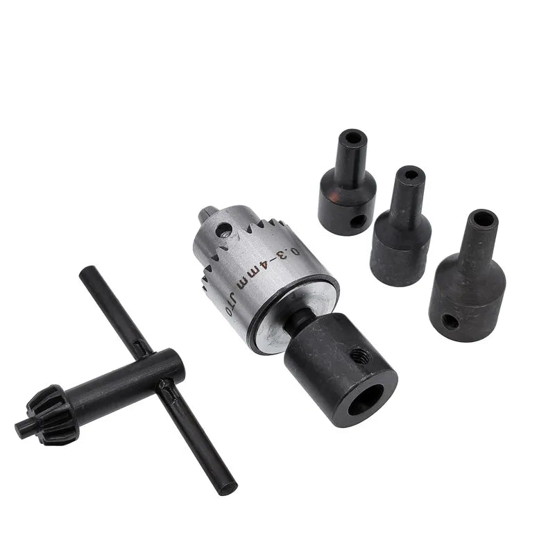 JT0 B10 B12 Adapter Connecting Rod – Steel & Copper Drill Chuck Shaft Sleeve, 4mm to 12mm Coupling