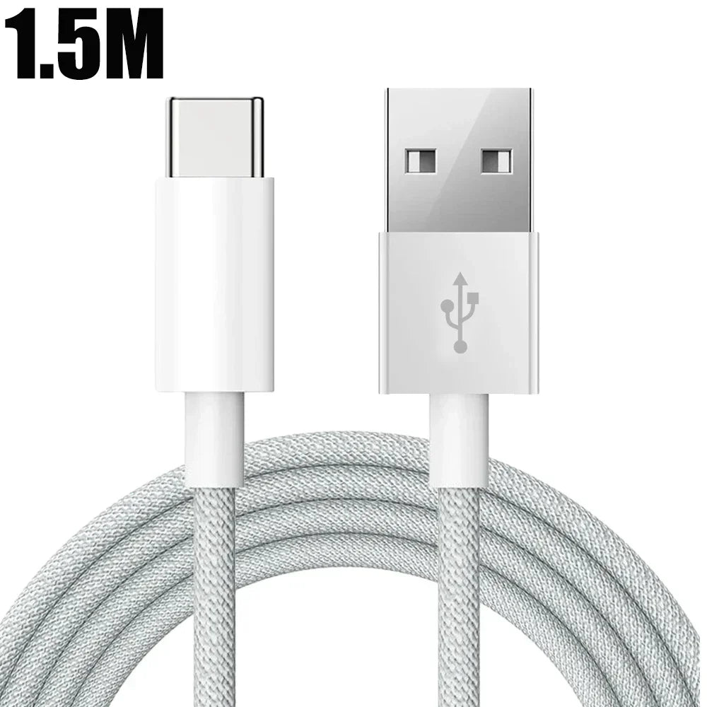 Nylon Braided USB-C Fast Charging CarPlay Cable for iPhone 15/15 Pro/15 Pro Max/15 Plus