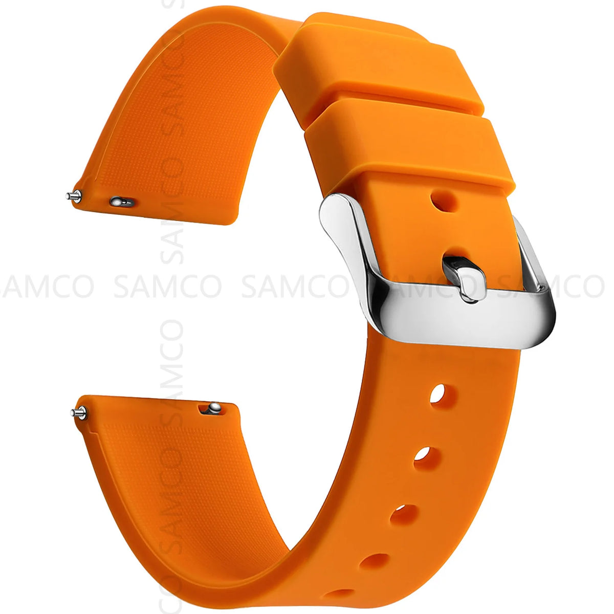 Silicone Quick Release Watch Bands 14–24mm for Samsung Galaxy, Garmin & Huawei - Soft Rubber Replacement Watch Straps