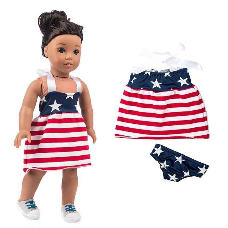 18-Inch American Girl Doll Clothes – Coat, Tights & Pants Outfit for Newborn & Baby Dolls