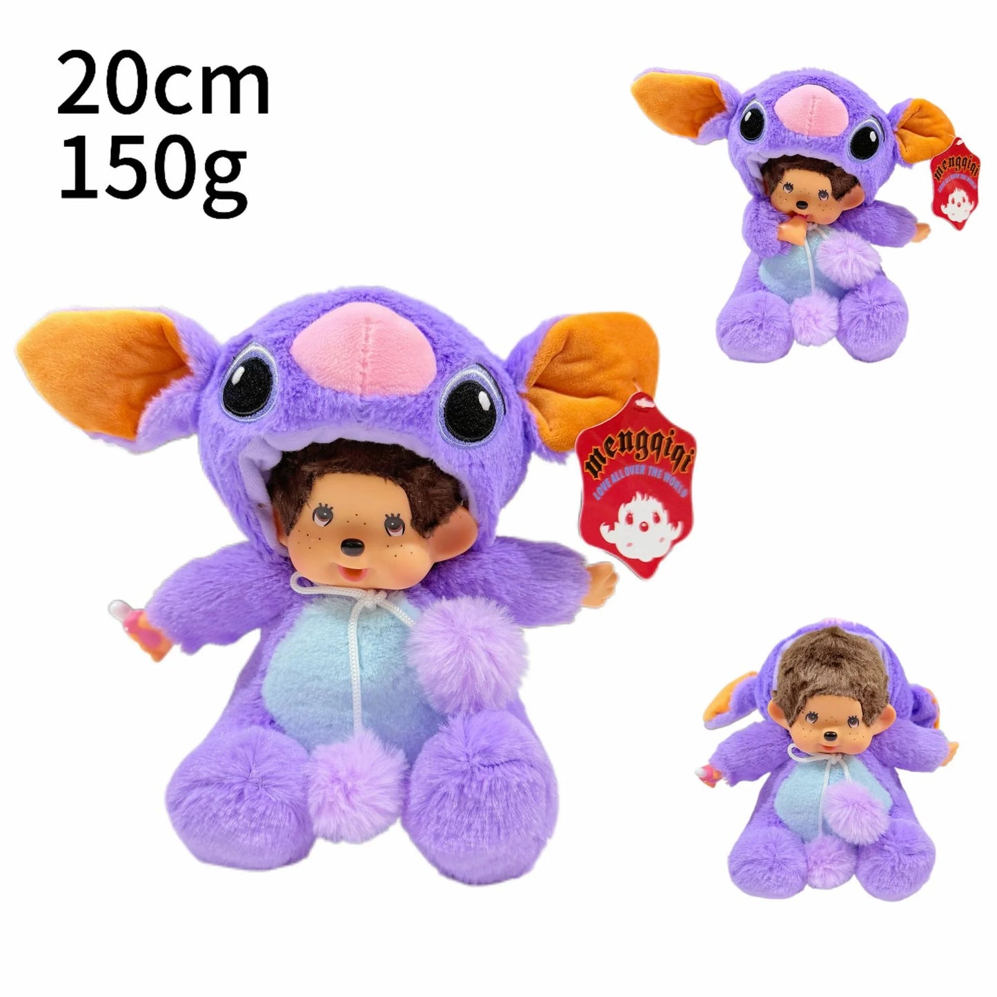 Disney 20cm Kawaii Plush Toy – Stitch Mickey Totoro Stellalou Linabell Stuffed Doll Gift