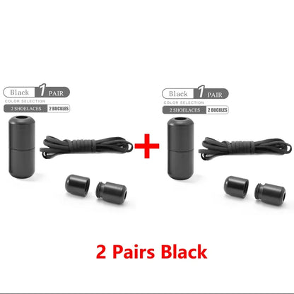 Elastic No-Tie Shoelaces - Quick Slip-On Stretch Shoe Laces for Kids & Adults