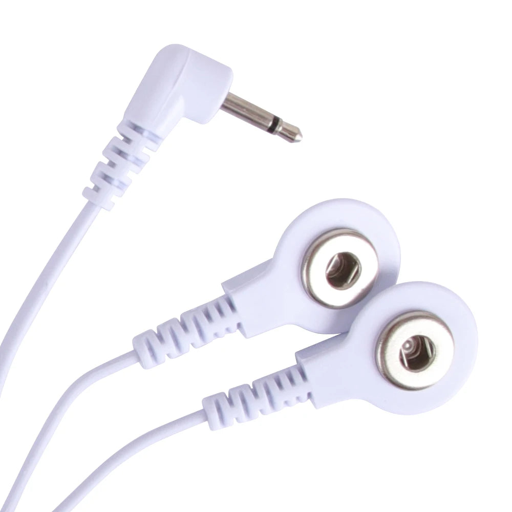 2.5mm Pin Connector Lead Wires - 2/4-Way Electrode Pad Cables for TENS & Muscle Stimulator Units