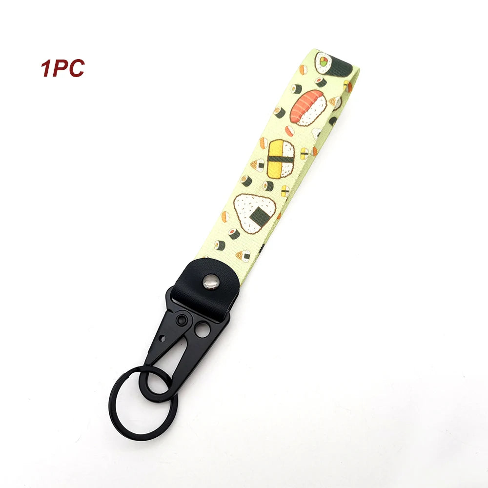 JDM Car Keychain Key Tag – Personality Spring Clip Lanyard for Racing, Modified Nylon Motorcycle & Auto Key Holder Accessories