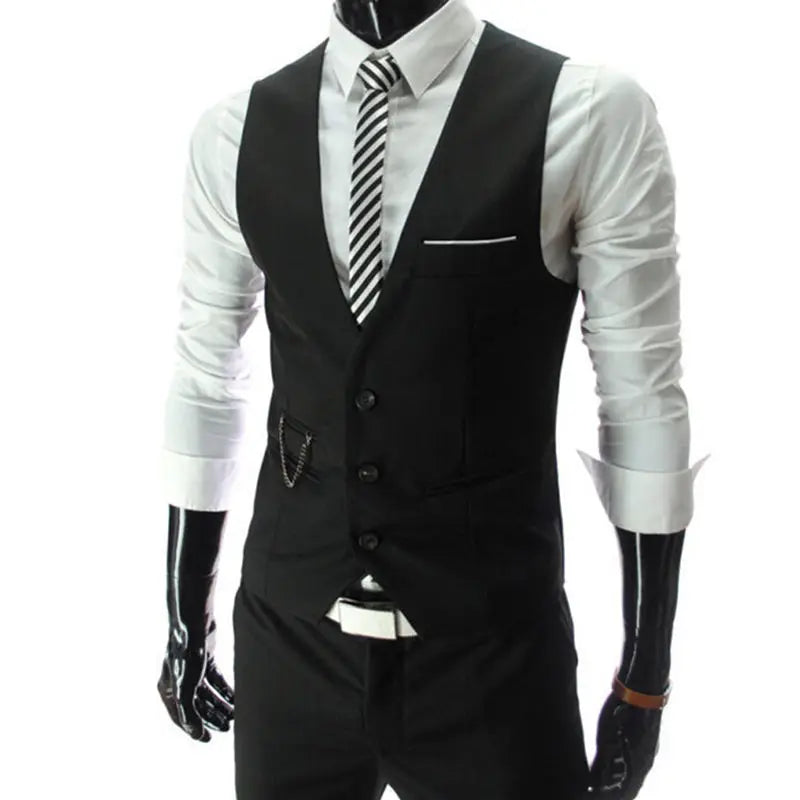 2023 New Arrival Men's Dress Vest - Slim Fit Suit Waistcoat, Casual Sleeveless Formal Business Jacket