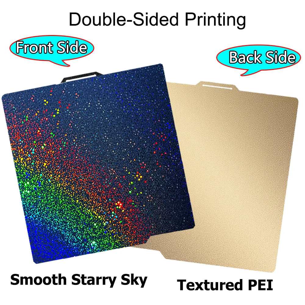 Smooth PEI Build Plate for Bambu Lab X1C, P1P, P1S & A1 – PEO/PET Heatbed Platform for 3D Printer Printing Surface