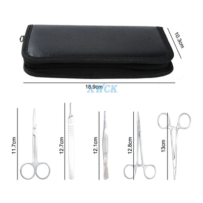 17Pcs/Set Silicone Suture Pad Kit - Medical Surgical Suture Practice Model Trainer Set with Tools