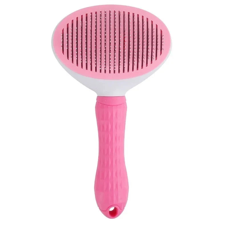 Self-Cleaning Pet Grooming Brush - Dog & Cat Hair Remover Comb for Deshedding and Dematting