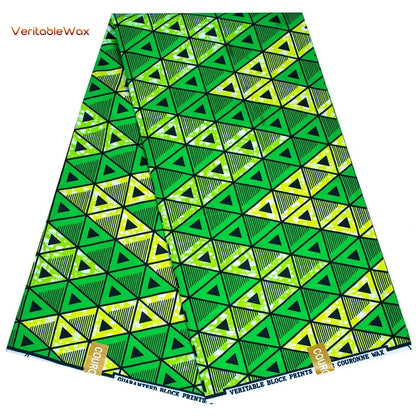 Ankara African Wax Print Fabric - Batik Pagne Polyester Material for DIY Sewing, Patchwork & Wedding Dress Craft