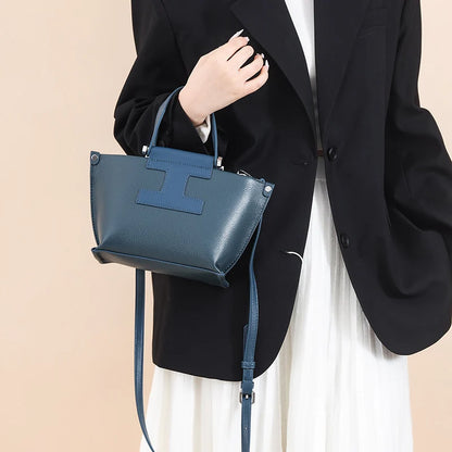 Luxury Cowhide Women’s Tote Bag – High-Quality Genuine Leather Shoulder and Crossbody Handbag, Fashionable Sac A Main