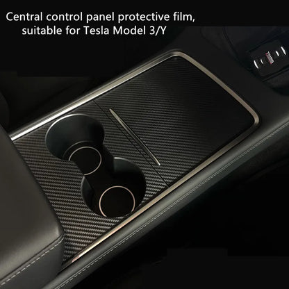 Car Protective Film Sticker for Tesla Model 3/Y – Anti-Scratch Central Control Panel Sticker Interior Auto Styling Decor