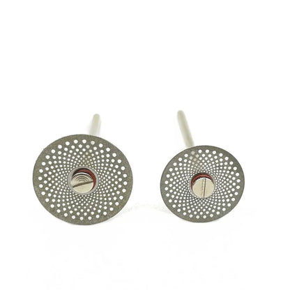 Dental Ultra-Thin Double Sided Sand Porcelain Cutting Disc Mandrel - 5pcs/Pack Diamond Polishing Tools - Denspay Supplier