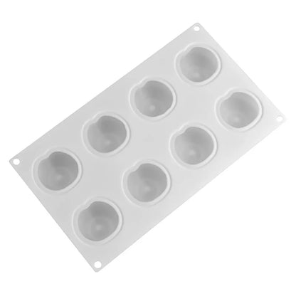Fruit & Heart Silicone Cake Mold — Geometry Chocolate, Ice Cube, Biscuit & Jelly DIY Baking Set for Pudding & Birthday Gifts