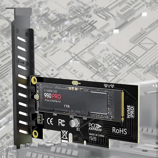 ZoeRax NVME Pro Adapter - M.2 NVME SSD to PCIe 4.0 Adapter Card for PC & Video Card