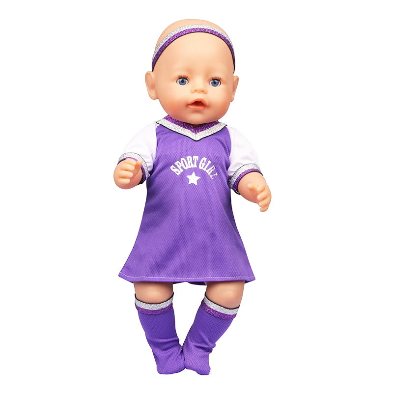 Doll Clothing Set – Firefighter, Student, Graduation, Artist & Athlete Outfits for 18-Inch American & 43cm Baby Newborn OG Girl Dolls