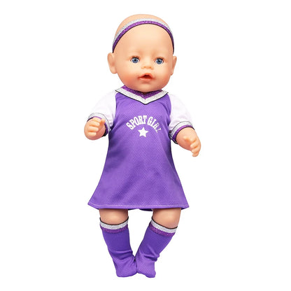 Doll Clothing Set – Firefighter, Student, Graduation, Artist & Athlete Outfits for 18-Inch American & 43cm Baby Newborn OG Girl Dolls