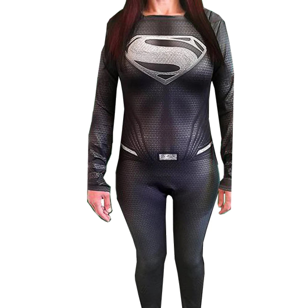 Adults "Man of Steel" Cosplay Costume – Superhero Zentai Bodysuit Jumpsuit for Halloween & Parties